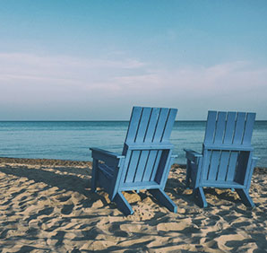 Two chairs on a beach. Link to Donor-Advised Funds Two chairs on a beach. Link to Donor-Advised Funds
