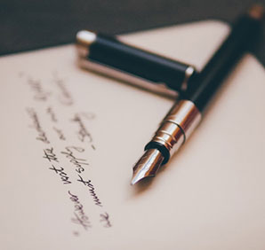 A pen on paper. Links to Gifts by Will A pen on paper. Links to Gifts by Will