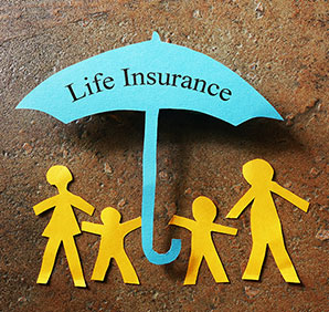 Paper cut outs of a family underneath an umbrella. Links to Gifts of Life Insurance Paper cut outs of a family underneath an umbrella. Links to Gifts of Life Insurance